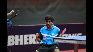 Sathiyan Gnanasekaran gets the better of Marcos Freitas in a thrilling encounter.