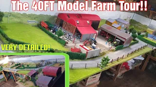 The Big 1/32 Model Farm Diorama Tour - 40ft Long - Big Reveal!!