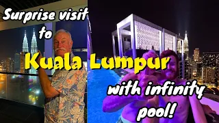 Suprise trip to Kuala Lumpur my dad did NOT know. Appartement with infinity pool. Exploring the city