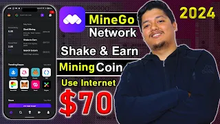 Mine $70 Crypto - Minego Network Withdrawal & Reviews 2024 🤑 | Crypto Mining Apps For Android 2024 😍