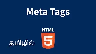 HTML Meta Tags Explained in Tamil