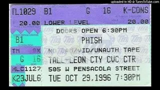 Phish - Slave to the Traffic Light - 10/29/1996 - Tallahassee, FL