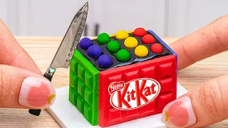 Amazing Miniature KitKat Chocolate Cake Decorating🌈Tiny Chocolate Cake Recipe