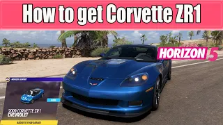 Forza Horizon 5 How to get Chevrolet Corvette ZR1