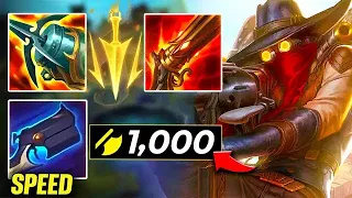 I BROKE THE ATTACK SPEED RECORD WITH THIS JHIN BUILD (1,000+ AD, 800 MS) - League of Legends