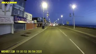 Blackpool Seafront Drive 6th April 2020