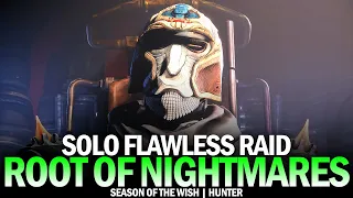 Solo Flawless Root of Nightmares Raid on Hunter [Destiny 2]