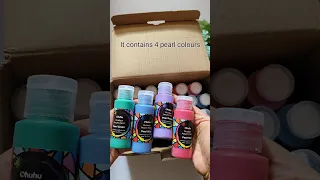 Unboxing Ohuhu acrylic 24 colours set #acrylis colours # Ohuhu acrylic 24 colours  #shorts