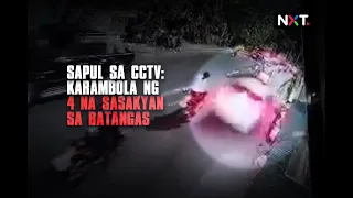 Sapul sa CCTV: Karambola ng 4 na sasakyan sa Batangas | NXT