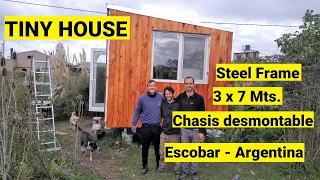 TINY HOUSE en STEEL FRAME: la va a instalar en el lote de una amiga en Escobar, Argentina