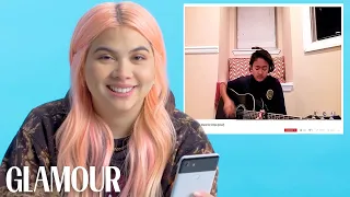 Hayley Kiyoko Watches Fan Covers on YouTube | Glamour