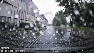 [70mai] Dash Cam Lite 2 - rain test drive