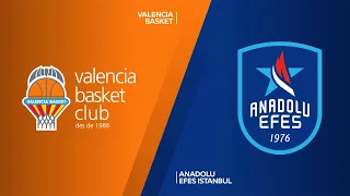 Valencia Basket - Anadolu Efes Istanbul Highlights | Turkish Airlines EuroLeague, RS Round 13