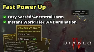 2X Power Up Your Character Instantly and Dominate World Tier 3/4 - Diablo 4 S2