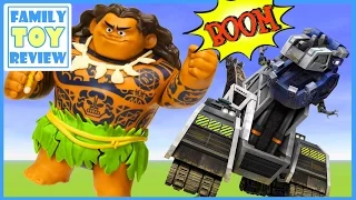 DinoTrux D-Structs VS Moana Toys Maui EPIC BATTLE - 다이노트럭 모아나 마우이 mega construx Toy Story