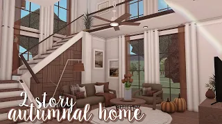 2 story autumnal home ୨୧ | bloxburg speedbuild | luminto