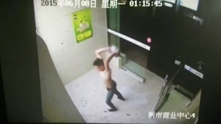 Angry Man Takes out on ATM Machines