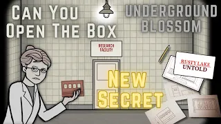 Underground Blossom: The Lab New Secret - Can You Open The Box? Rusty Lake Untold Pen and Paper.