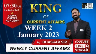 CURRENT AFFAIRS 2023 | Weekly Current Affairs |WEEK-2| Talati | junior Clerk |By. Rajesh Bhaskar sir