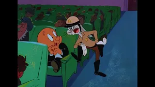 Bugs Bunny,Daffy Duck,Elmer Fudd-name of episode "Box Office Bunny"-Year of production 1991