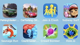 Parking Master, Car Parking Driving School, Join Clash and More Games iPad Gameplay