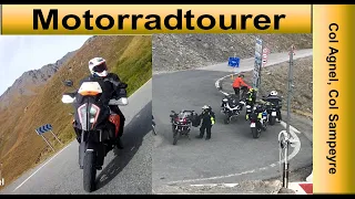 Motorrad  2019 - Motorradtour Col Agnel, Col Sampeyre, Colle Fauniera,Auszug Route de Grandes Alpes.