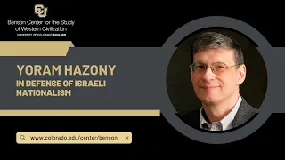 Yoram Hazony | In Defense of Israeli Nationalism