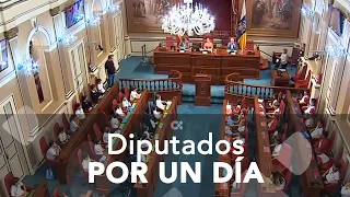 Escolares canarios se convierten por un día en diputados en el Parlamento canario