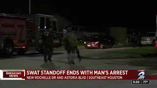 SWAT standoff ends with man's arrest in southeast Houston, police say