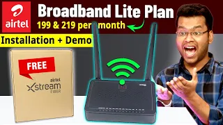 Airtel Broadband Lite Plan Installation | Airtel Backup Plan Review | Airtel Xstreme Stand by Plan