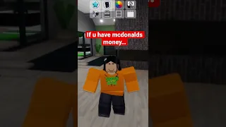 Do you have McDonalds money? #shorts #roblox