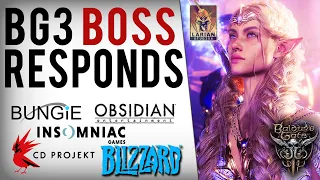 Baldur's Gate 3 Boss Responds To Western Devs Attacking Game! (Blizzard, Obsidian, Insomniac, Etc.)