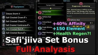 MHW Safi'jiiva Set Bonus detailed analysis (with the values) + footage - Dragonvein Awakening!