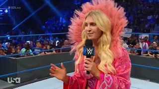 720pHD WWE Smackdown Live 08 06 19  Trish Stratus slaps Charlotte Flair Segment