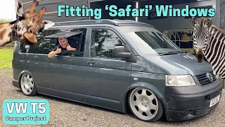 Fitting 'Safari' Windows - VW T5 Camper Project