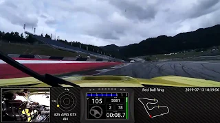 GT3 RedBullRing Onboard 1:28:82 HTP Mercedes AMG GT3 Driver Martin Konrad Poleposition GT Open AM