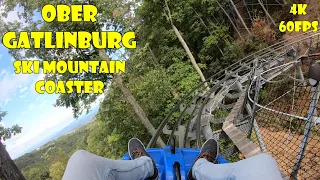 Ski Mountain Coaster at Ober Gatlinburg Full Speed POV in 4K!