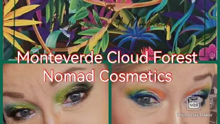 Two looks using the Monteverde Cloud Forest Palette by Nomad Cosmetics