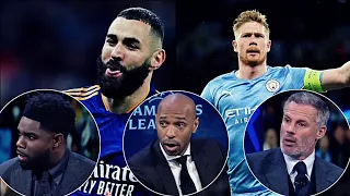 Benzema vs De Bruyne - Ballon D'Or Shouts between Jamie Carragher,Thierry Henry and Micah Richards