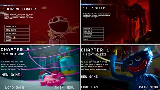Poppy Playtime Chapter 4 3 2 1 - Main Menu Comparison + Full Game