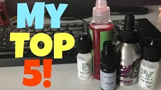 My Top 5 E-liquids Of 2017 So Far!