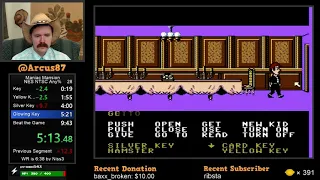 Maniac Mansion NES speedrun in 9:15 by Arcus