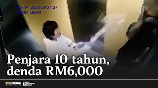 Wanita simbah air panas dipenjara 10 tahun, denda RM6,000