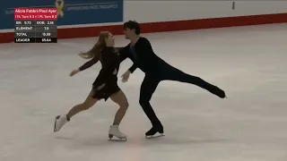 2024 Canadian National Skating Championships. Senior FD. Alicia Fabbri/ Paul Ayer