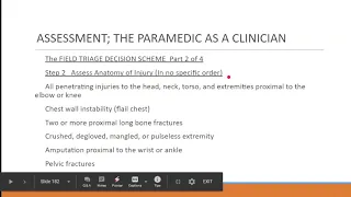 History Taking and Assessment for ALS Providers