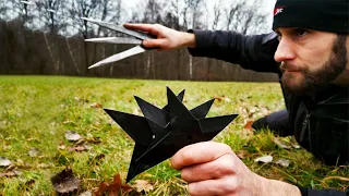 FULL AUTO Shuriken/Knife Throwing Tutorial (Naruto/John Wick Technique)