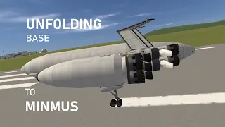 KSP: Unfolding Base to Minmus with a SSTO...