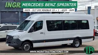 Mercedes Benz Sprinter 517 CDI Minibus 19 + 1 - 4325 - 2023 - Patentada 0KM -