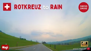 🇨🇭 DRIVING IN SWITZERLAND 4K | Swiss Drive from Rotkreuz to Rain | Winter Wonderland | #nagiCH