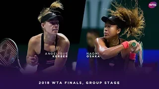 Angelique Kerber vs. Naomi Osaka | 2018 WTA Finals Singapore Round Robin | WTA Highlights